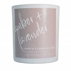 Sunny B's Candle #1 Amber & Lavender-