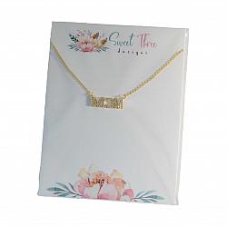 Sweet Three Mom Necklace #3 Gold-