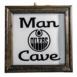 Sign #1 Man Cave Oilers-