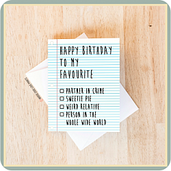 Checkbox | Birthday Card-
