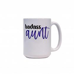 Large Mug - Badass Aunt-
