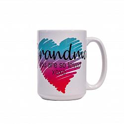 Large Mug - Grandma you are so loved-